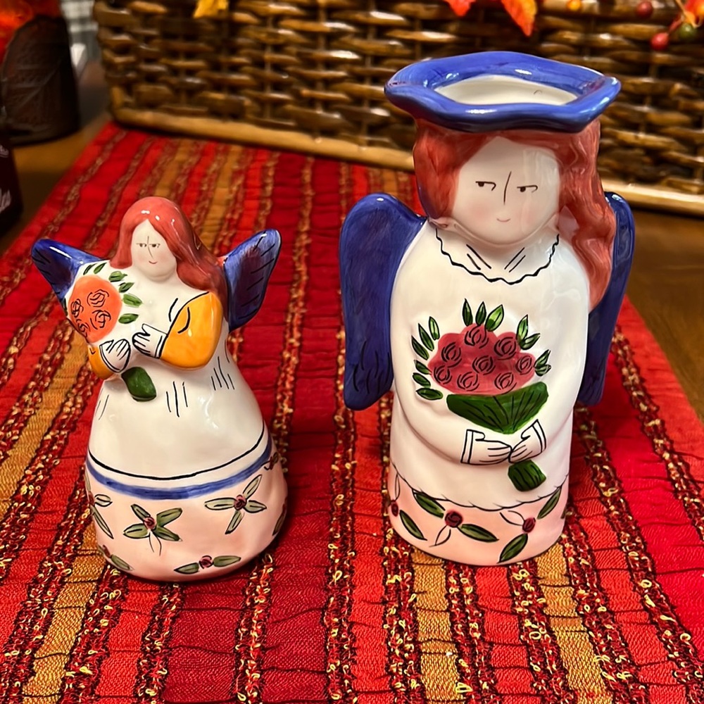 Russ Berrie Collectables - Vase & Figurine EUC